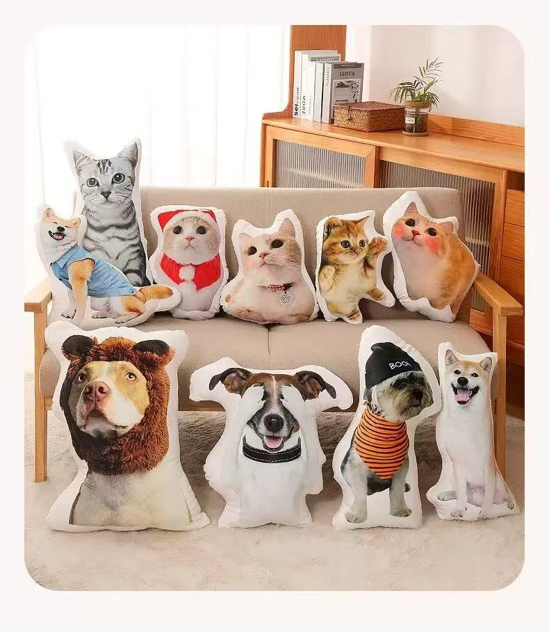 Custom 3D Pet Pillow: Bring Your Furry Love to Life for Hugs & Joy