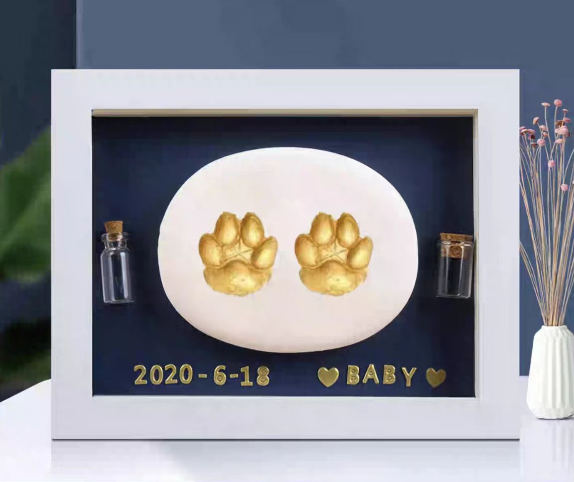 Homemade Pet Paw Print Kit （5.98*7.99in）