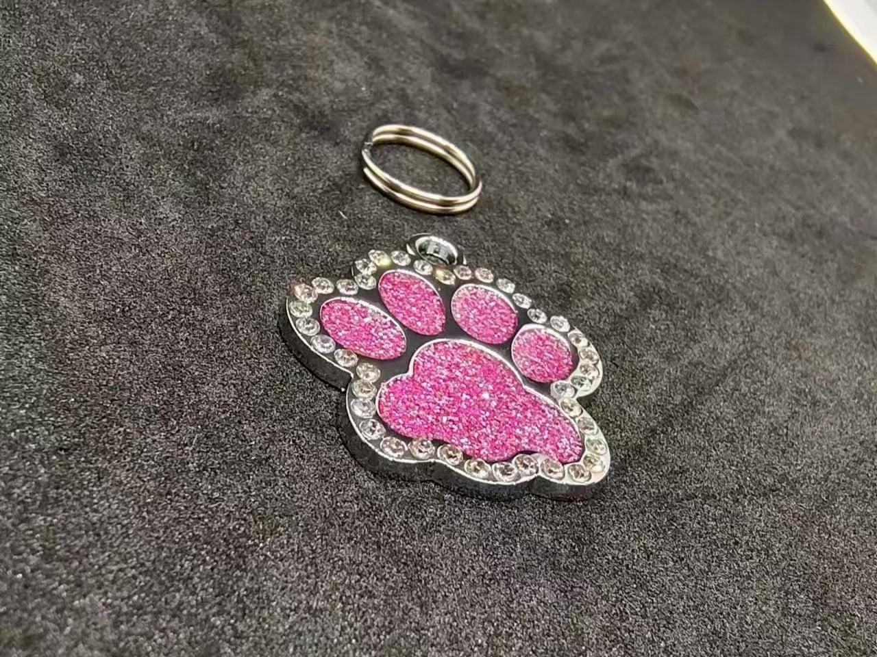 Sparkling Personalized Pet Tag: Shine with Love for Your Furry Friend