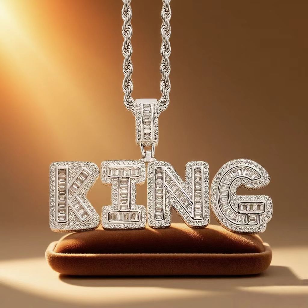 Custom Letter Pendant:Story  Sparkling In  Every Name