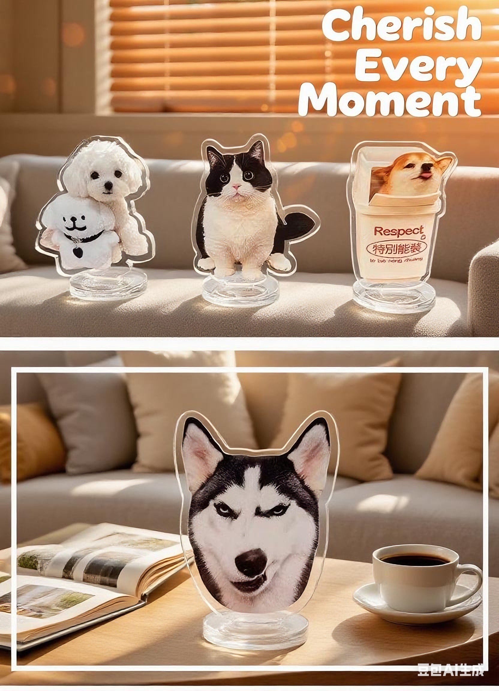 Acrylic Pet Charm: Freeze Your Furry Love into Timeless Light