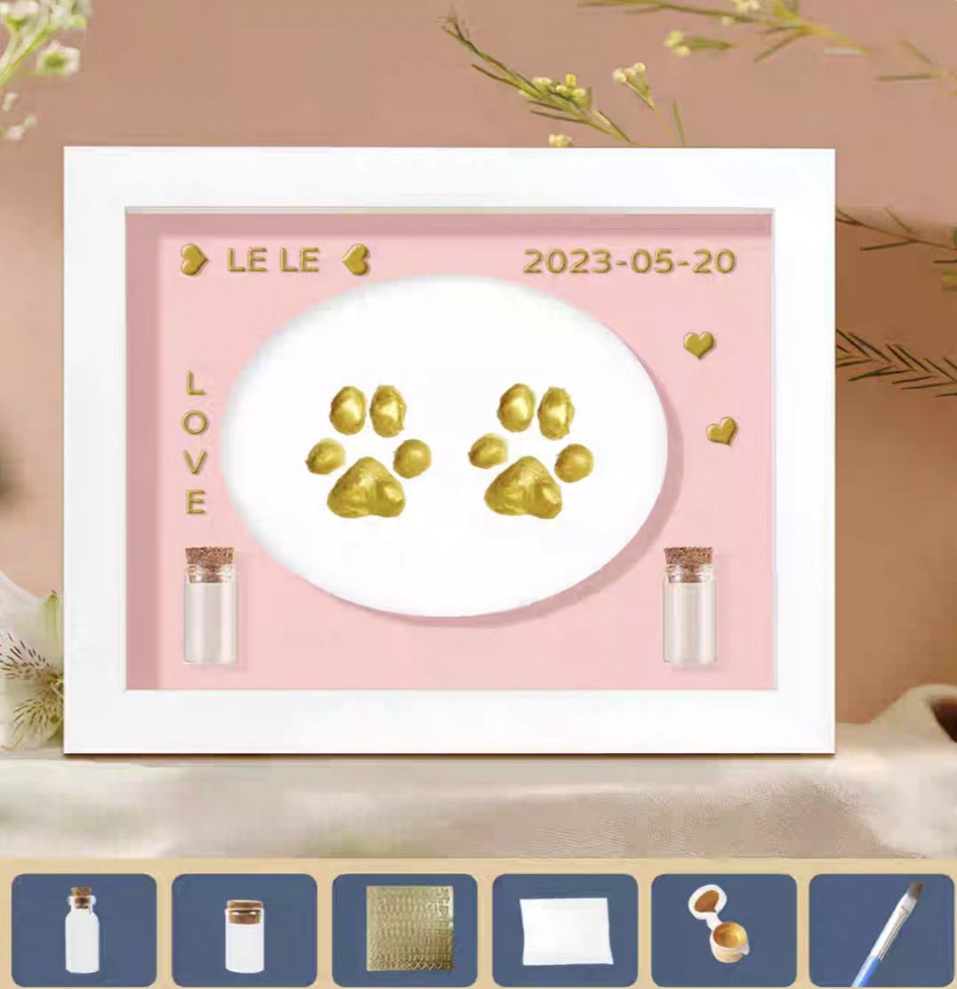 Homemade Pet Paw Print Kit （5.98*7.99in）