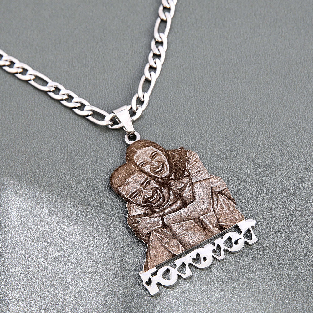 Custom Titanium Steel Necklace: Carry Your Loved Ones Everywhere