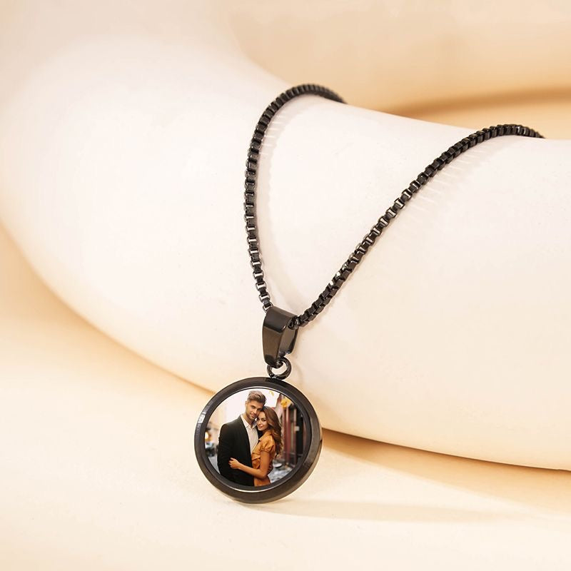 Handmade Thermochromic Pendant Necklace - Custom DIY Exclusive Design, Perfect Couple's Luxury Gift