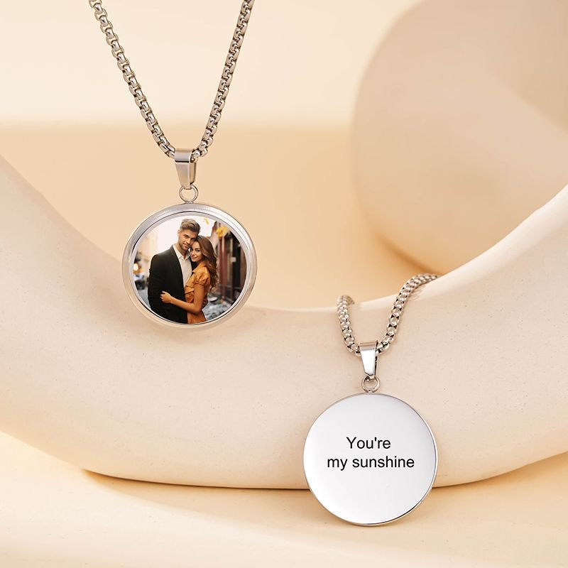 Handmade Thermochromic Pendant Necklace - Custom DIY Exclusive Design, Perfect Couple's Luxury Gift