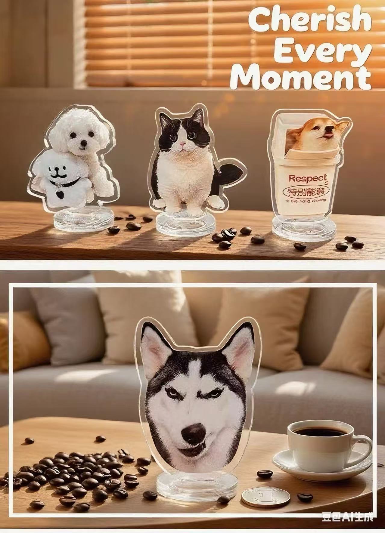 Acrylic Pet Charm: Freeze Your Furry Love into Timeless Light