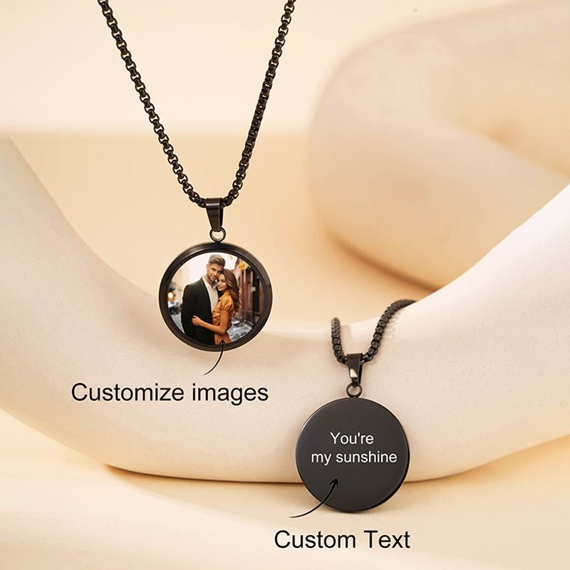 Handmade Thermochromic Pendant Necklace - Custom DIY Exclusive Design, Perfect Couple's Luxury Gift