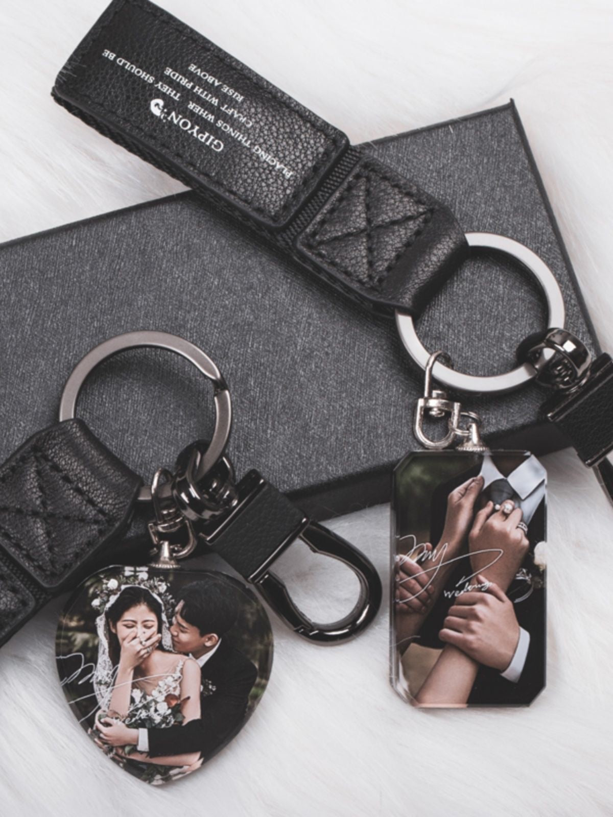 Crystal Custom Photo Keychain - Keep Your Loved One Close, Everywhere You Go