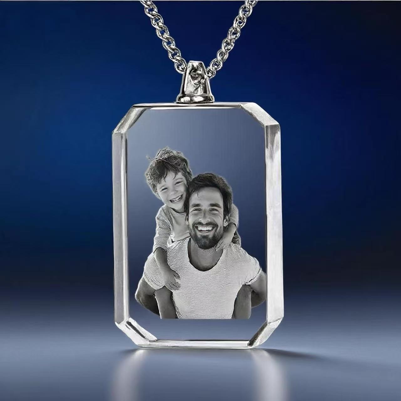 Necklace Rectangle 3D