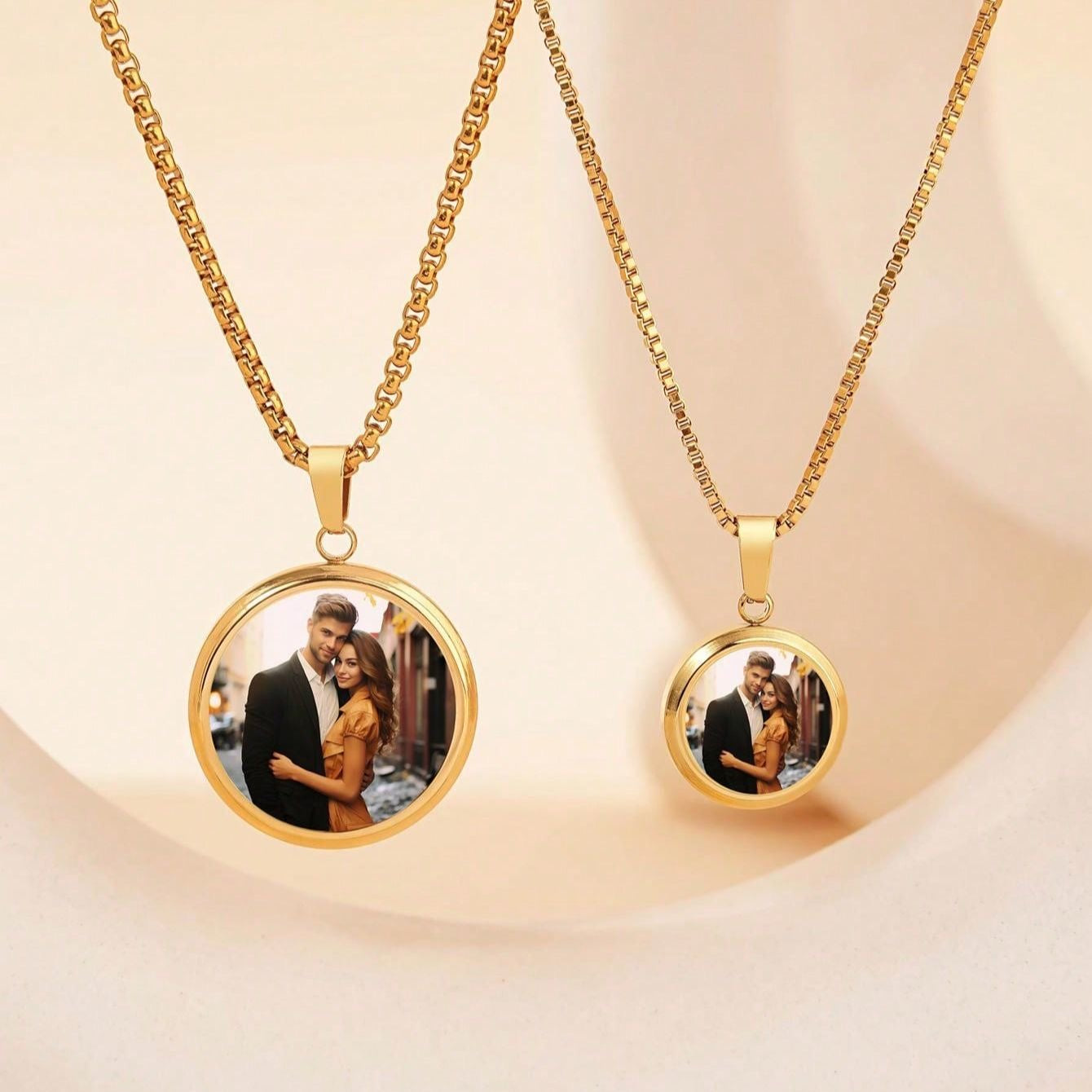 Handmade Thermochromic Pendant Necklace - Custom DIY Exclusive Design, Perfect Couple's Luxury Gift