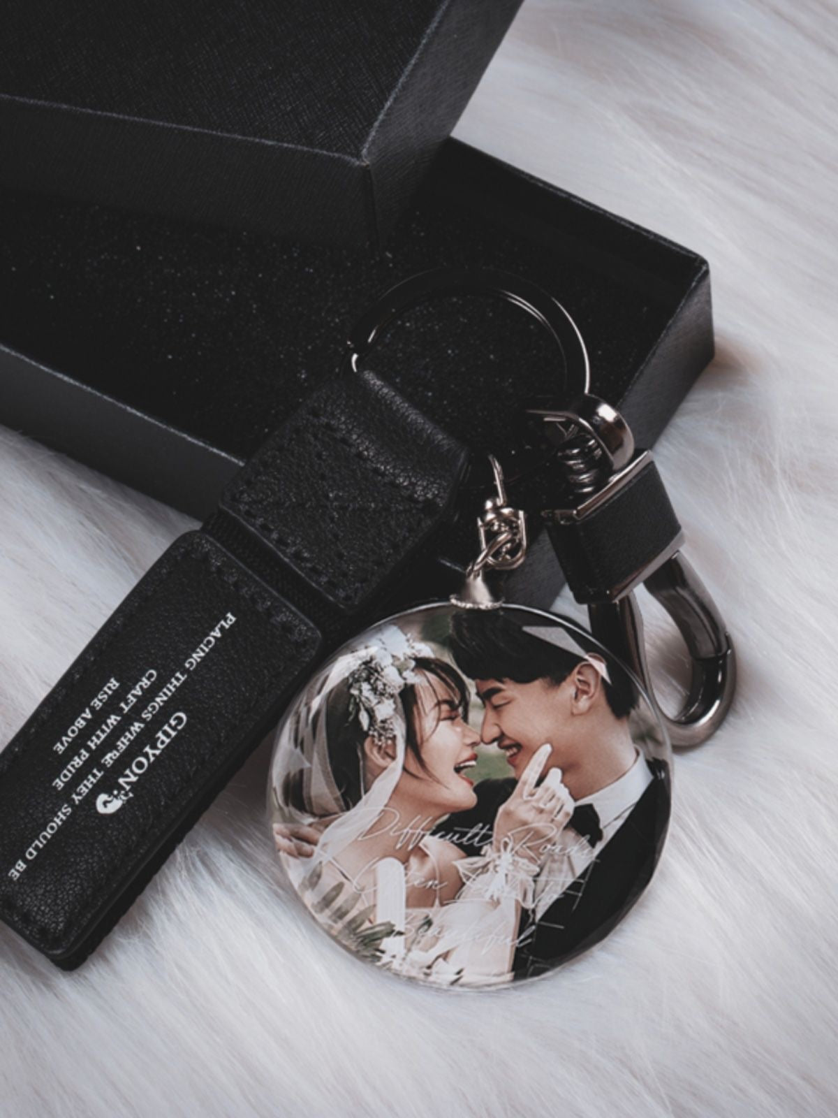 Crystal Custom Photo Keychain - Keep Your Loved One Close, Everywhere You Go