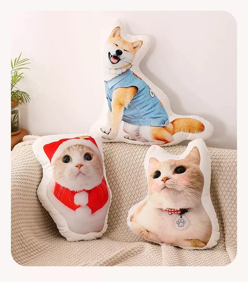 Custom 3D Pet Pillow: Bring Your Furry Love to Life for Hugs & Joy