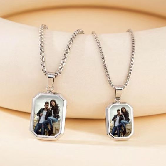 Handmade Thermochromic Pendant Necklace - Custom DIY Exclusive Design, Perfect Couple's Luxury Gift