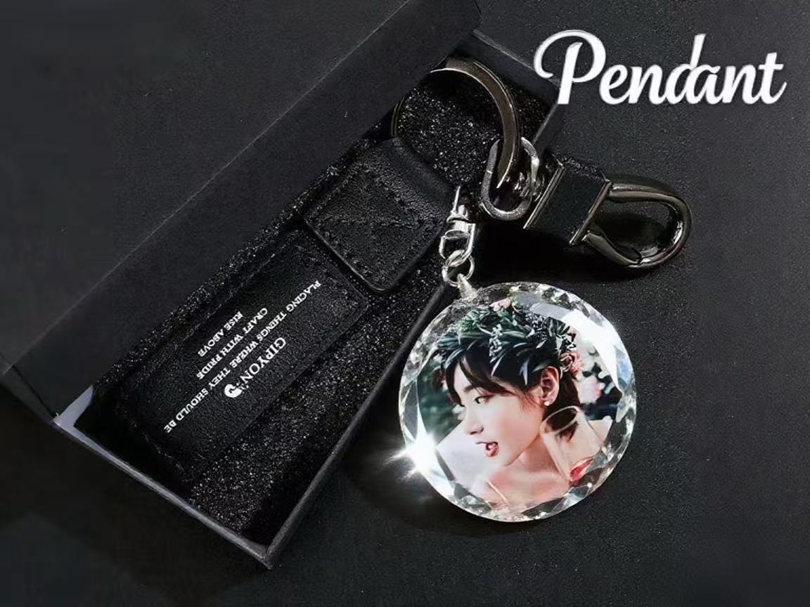 Crystal Custom Photo Keychain - Keep Your Loved One Close, Everywhere You Go
