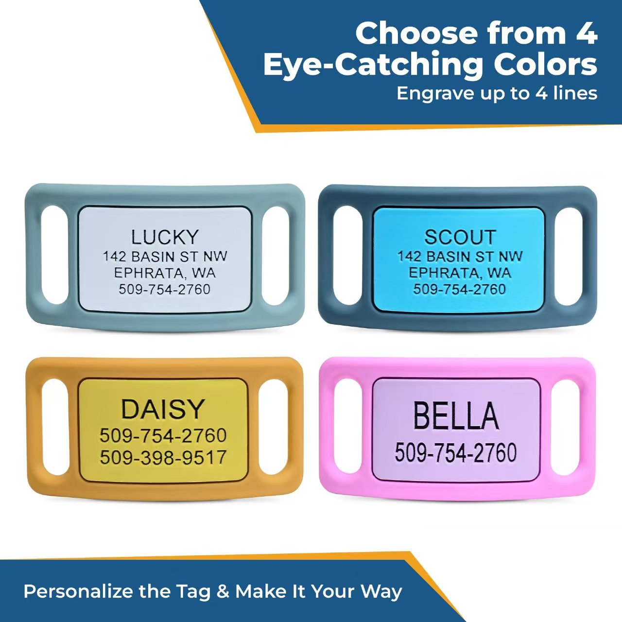 Silicone Silent Custom Pet ID Card