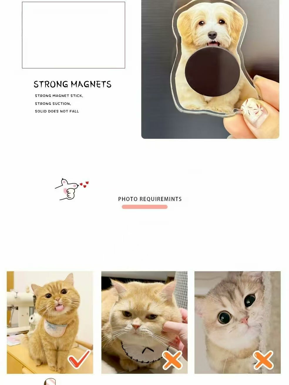 Customized Pet Refrigerator Magnets