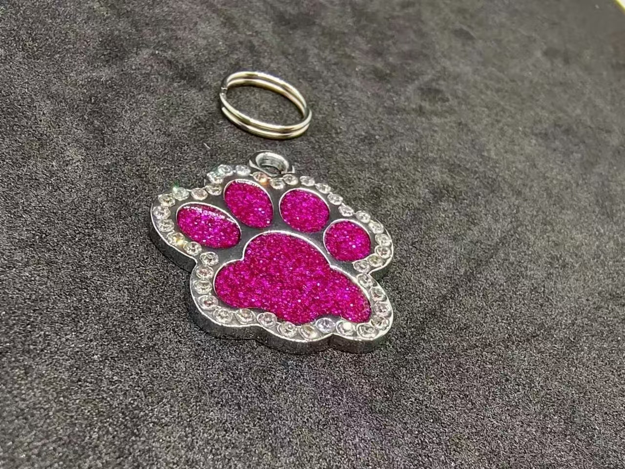 Sparkling Personalized Pet Tag: Shine with Love for Your Furry Friend