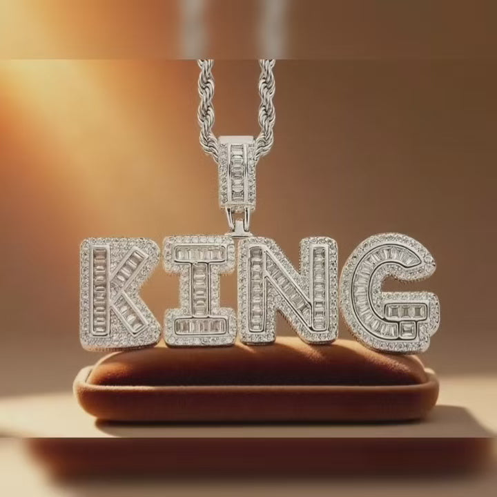 Custom Letter Pendant:Story  Sparkling In  Every Name