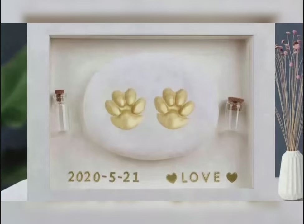 Homemade Pet Paw Print Kit （5.98*7.99in）