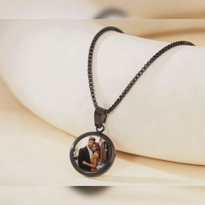 Handmade Thermochromic Pendant Necklace - Custom DIY Exclusive Design, Perfect Couple's Luxury Gift