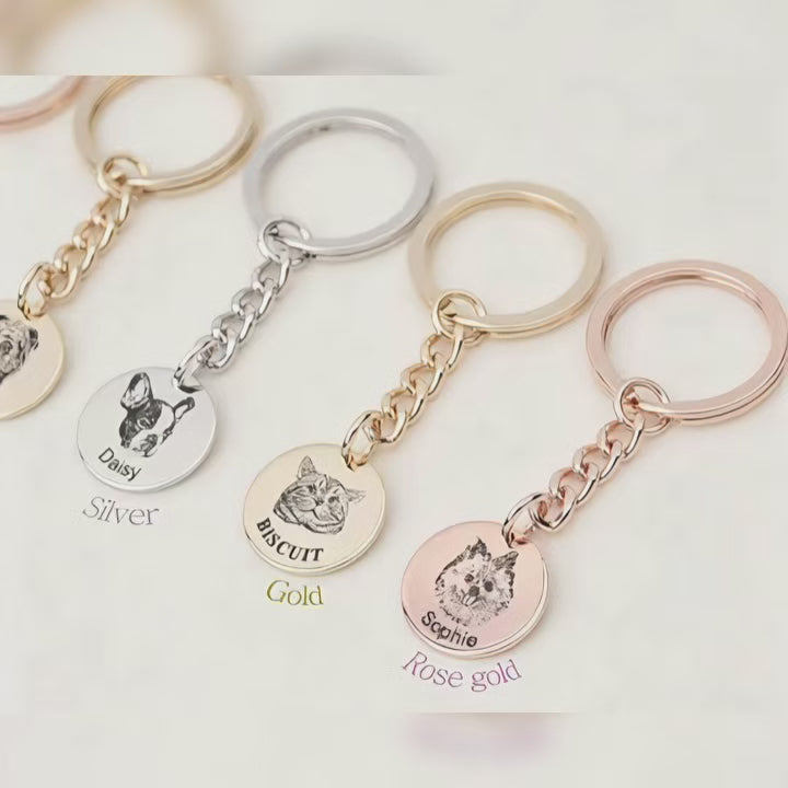 Custom Pet ID Keychain: Keep Your Furry Friend Safe and Close to Your Heart